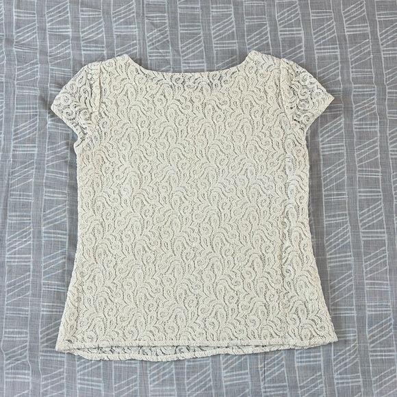 Lace Eyelet Sequin Top - Picture 4 of 9